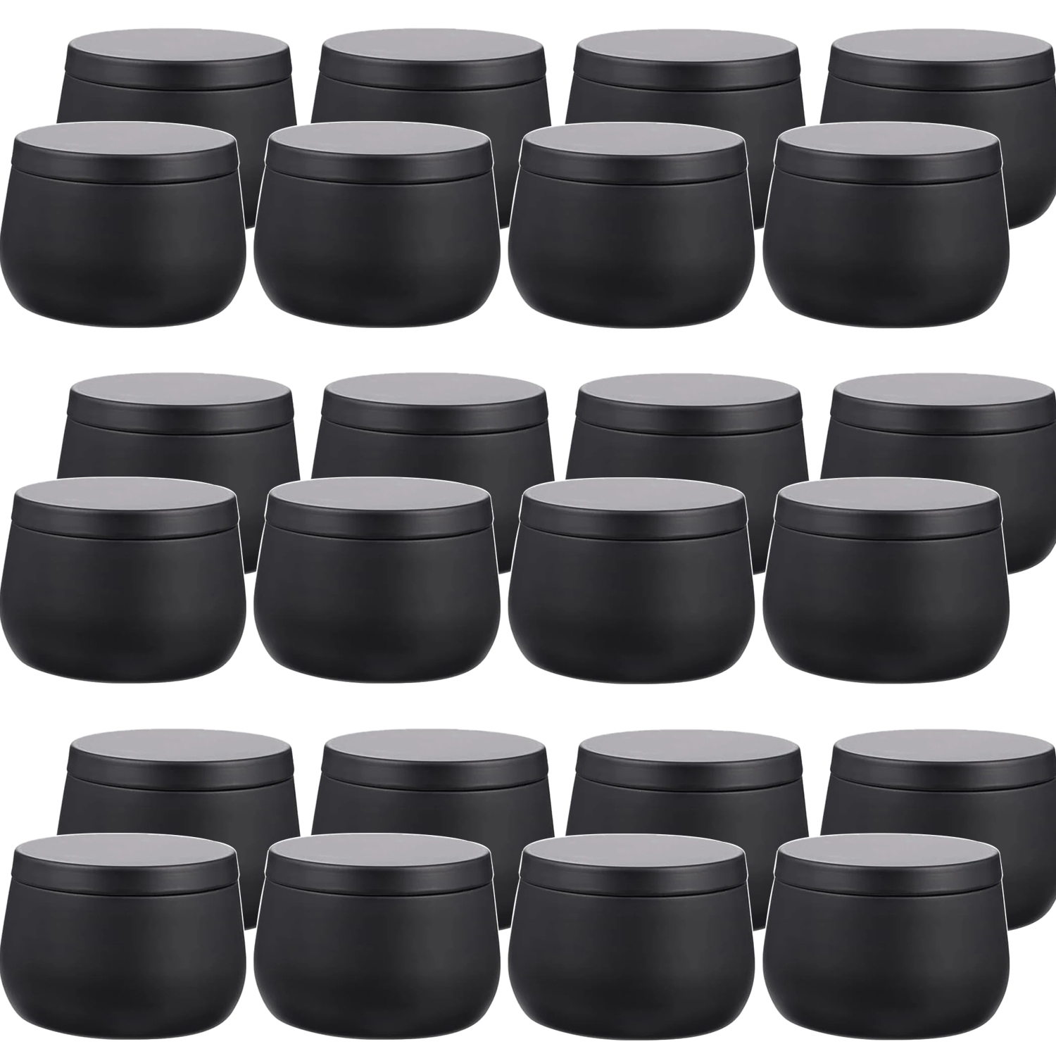 Metal Tin Lid 4Oz - 4oz/8oz Empty Metal Candle Tins with