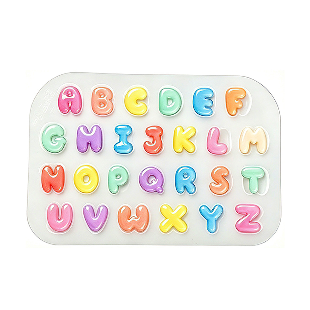 Candle Supplies Kit - 2Pcs Mini Letter Silicone Mold Cute