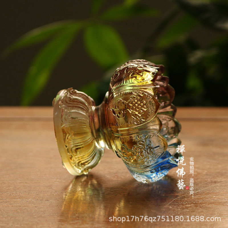 Glass Wealth Lotus Eight Auspi - огляд і ціна Candle Glass Supplies