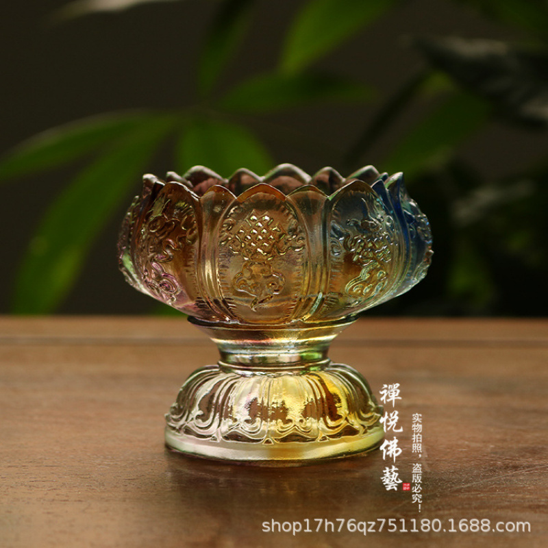 Glass Wealth Lotus Eight Auspi - огляд і ціна Candle Glass Supplies