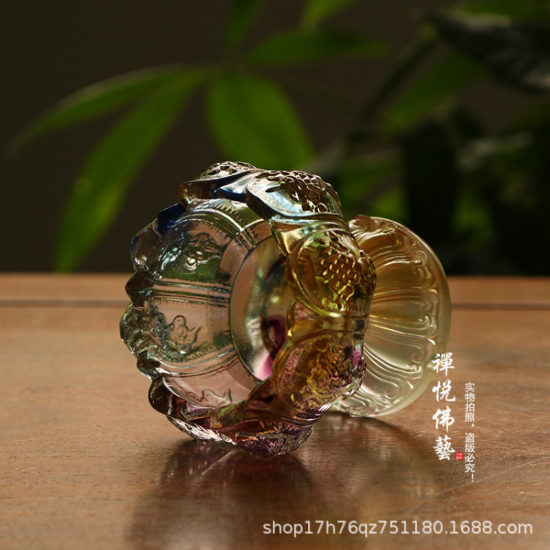 Glass Wealth Lotus Eight Auspi - огляд і ціна Candle Glass Supplies