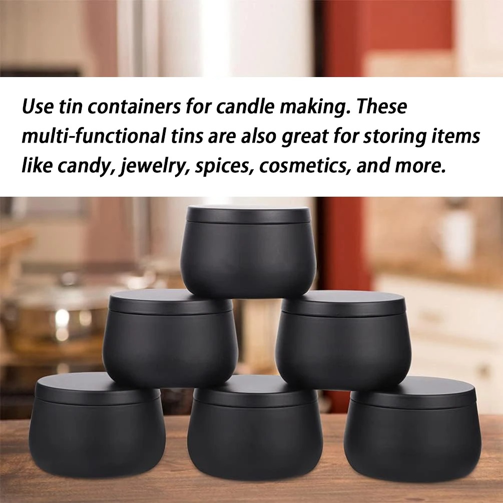 4oz/8oz Empty Metal Candle Tin - огляд і ціна Metal Tin Lid 4Oz