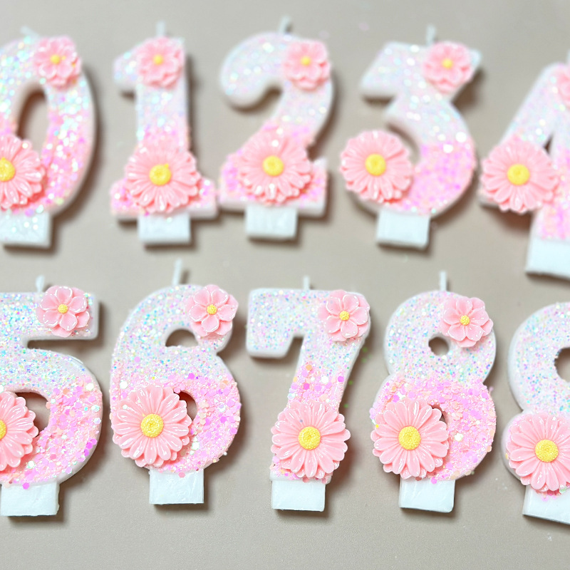 Creative pink flower birthday  - огляд і ціна Candle Supplies Amazon