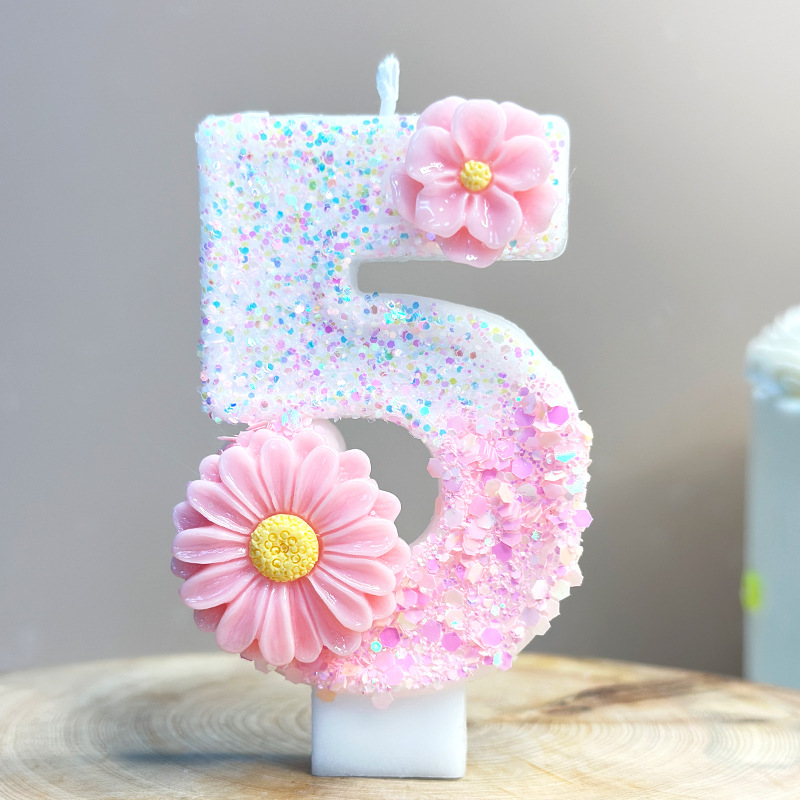 Creative pink flower birthday  - огляд і ціна Candle Supplies Amazon