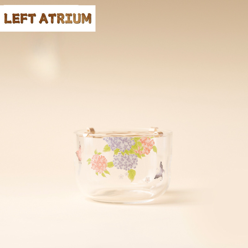 Hydrangea Butterfly Glass Tea  - огляд і ціна Candle Glass Supplies