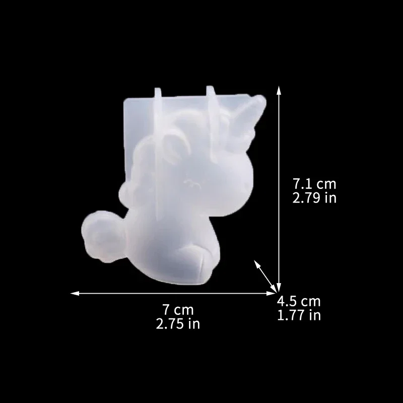 3D Geometric Silicone Unicorn  - огляд і ціна Candle Making Supplies Online