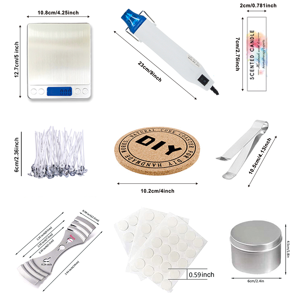 DIY Candle Craft Tools Kit wit - огляд і ціна Candle Supplies Kit