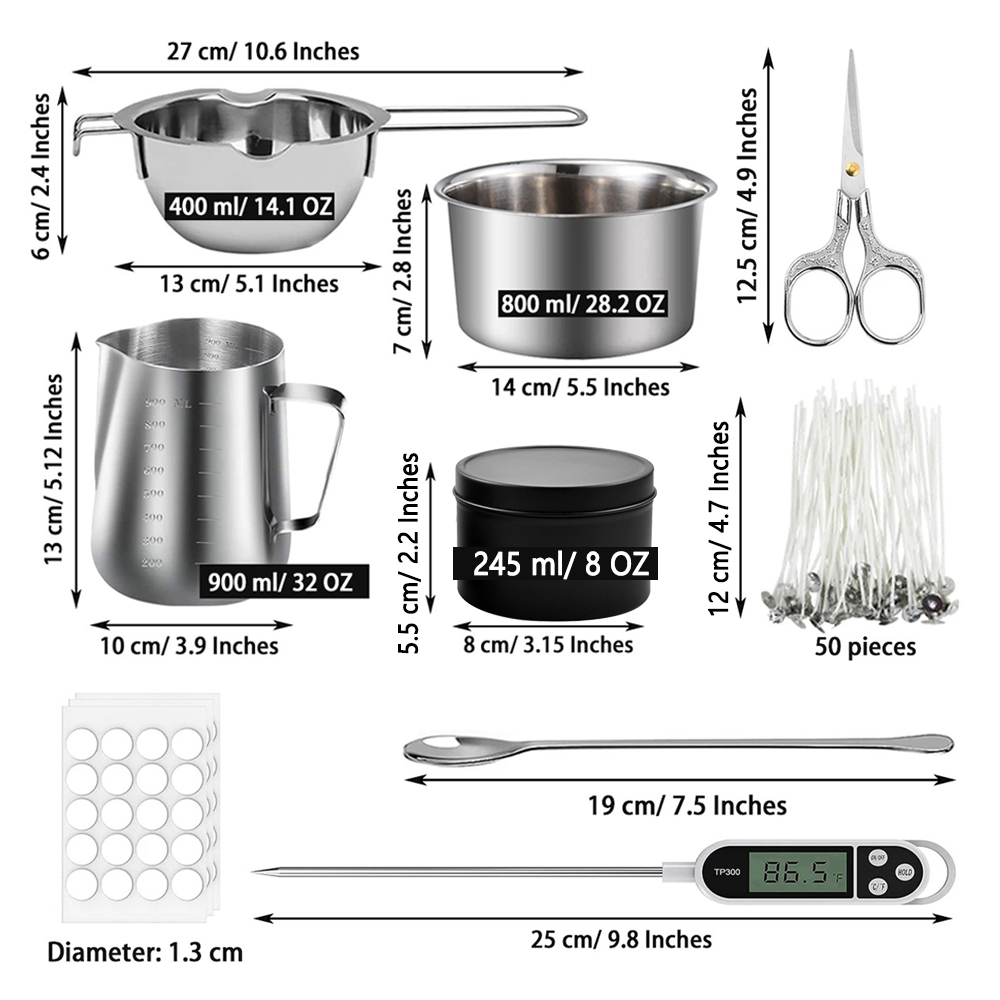 Glintmos DIY Candle Making Kit - огляд і ціна Candle Supplies Kit