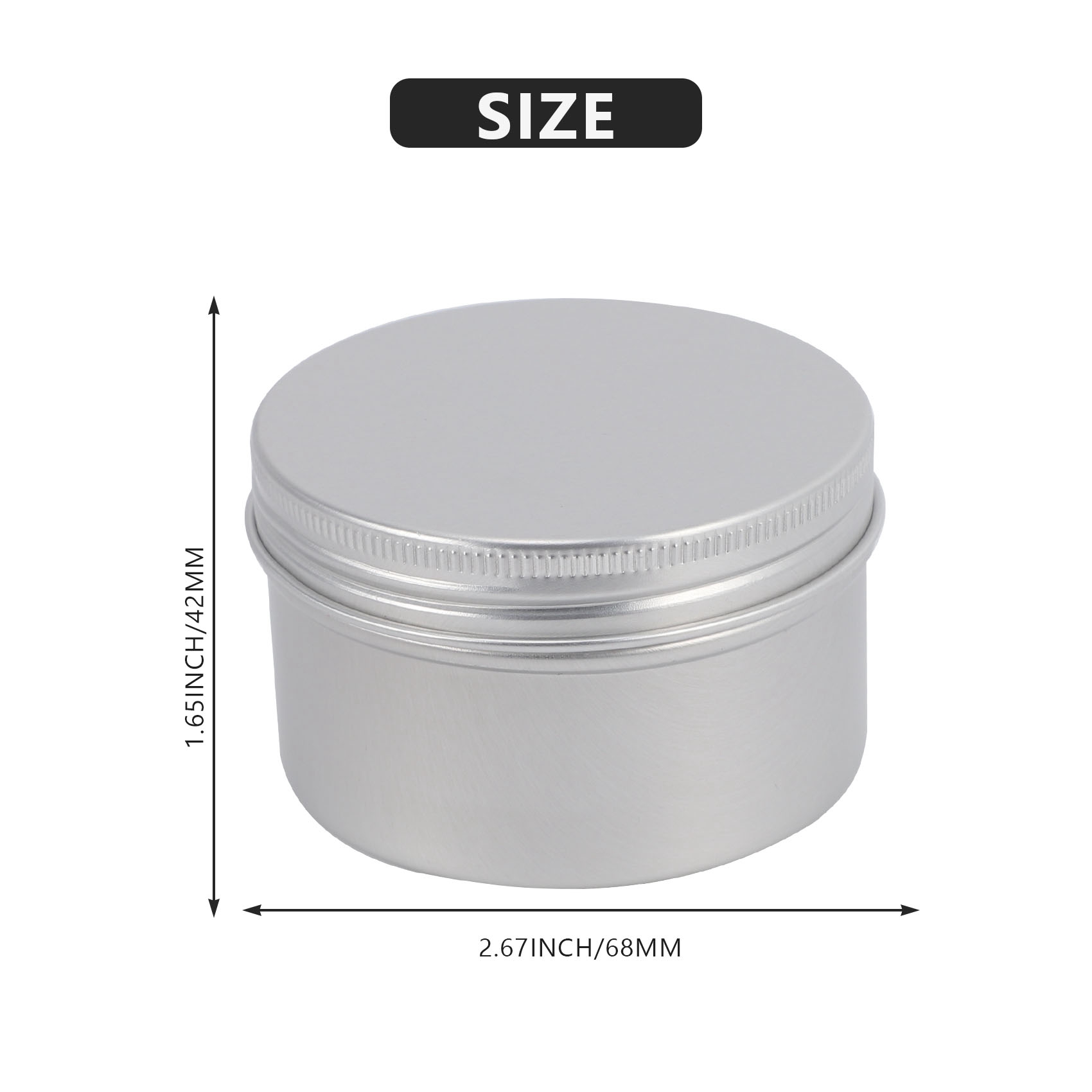 Stock Quantity 12Pcs 4Oz Metal - огляд і ціна Metal Tin Lid 4Oz