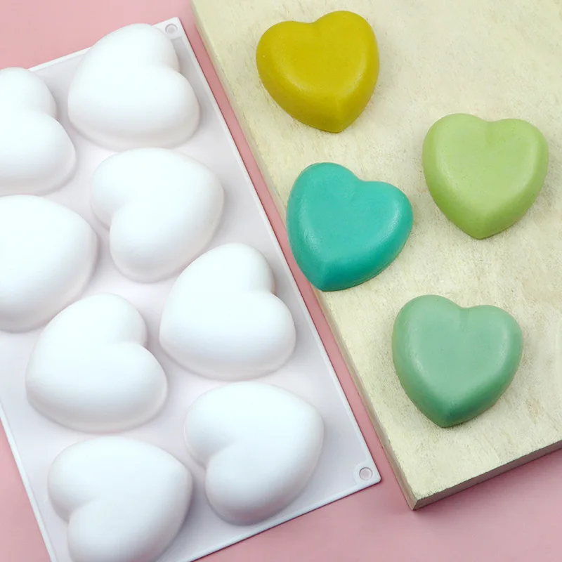 Love Heart Silicone Soap Mold  - огляд і ціна Candle Making Supplies Online