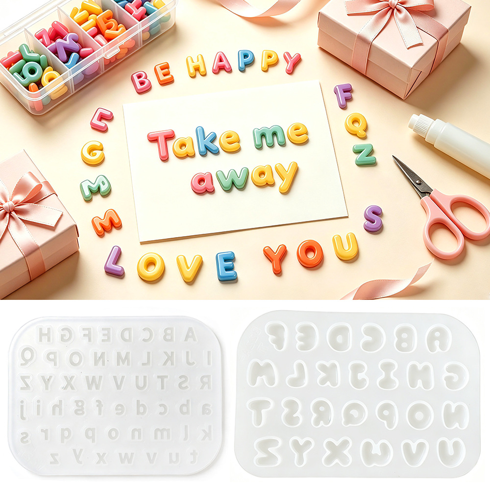 2Pcs Mini Letter Silicone Mold - огляд і ціна Candle Supplies Kit