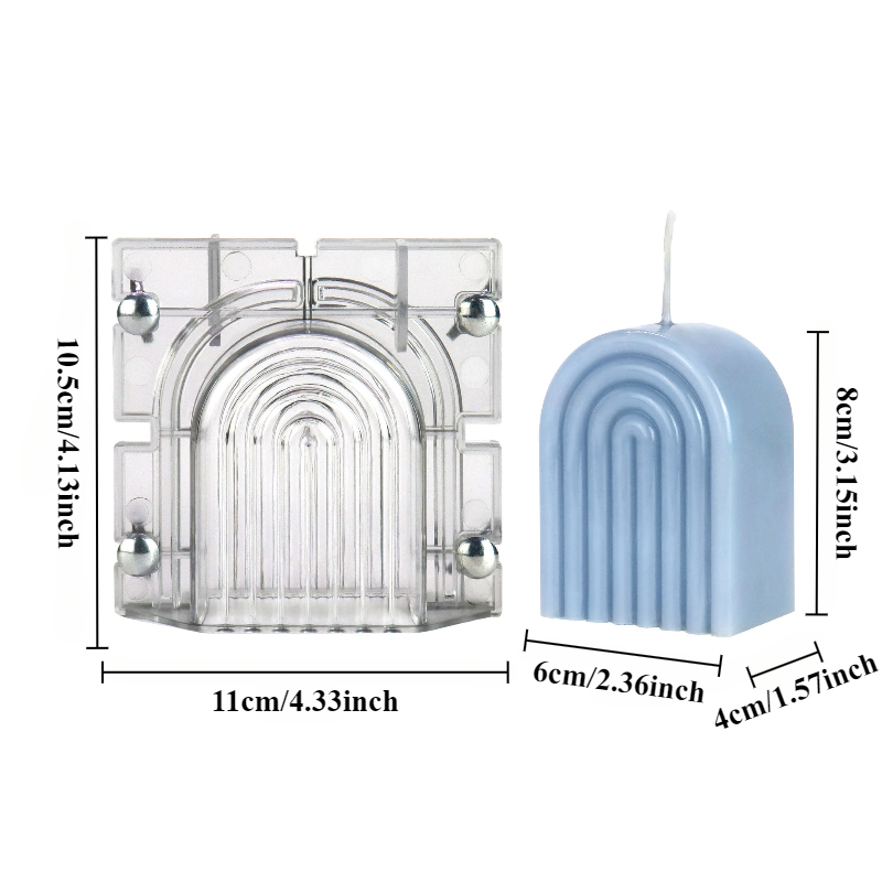 DIY Striped arch Candle mold D - огляд і ціна Candle Supplies Kit