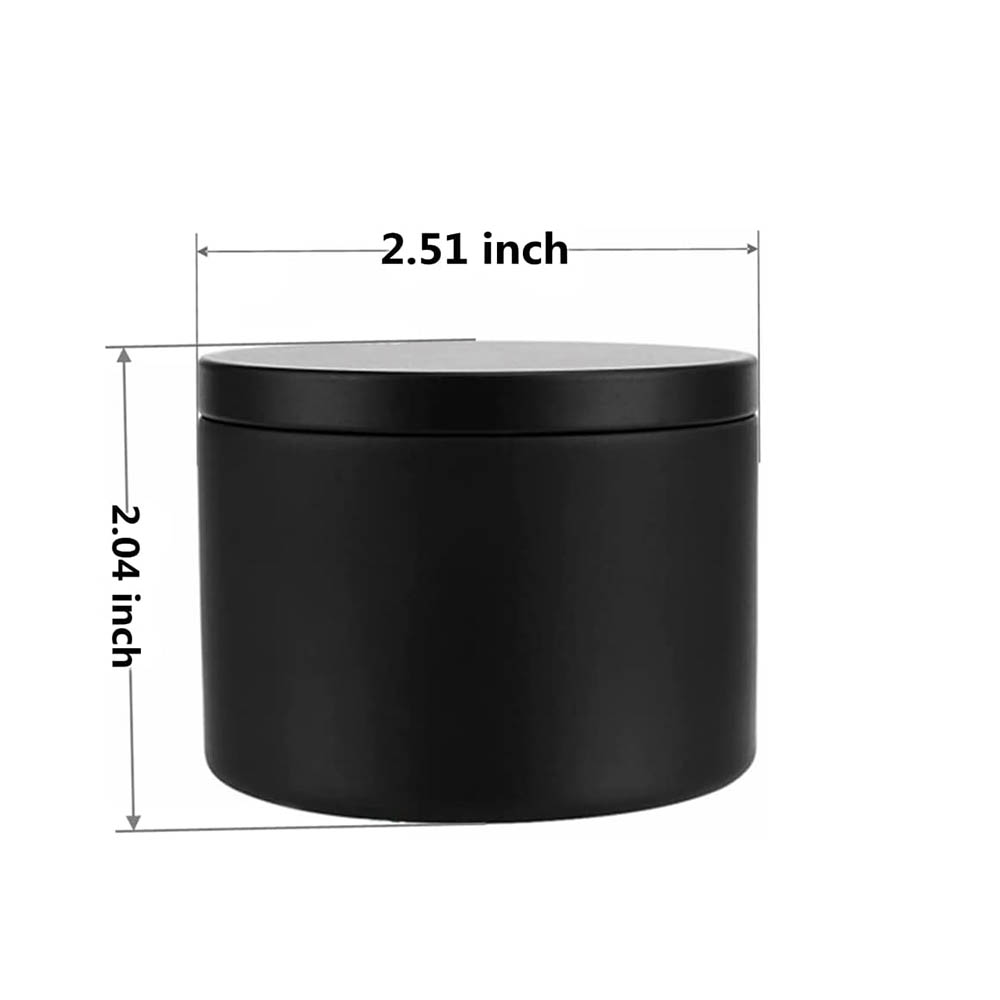 4Oz Black Candle Tins,Candle J - огляд і ціна Metal Tin Lid 4Oz