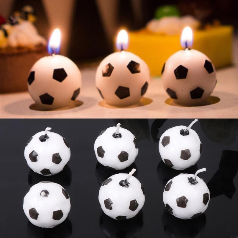 Y51B 6Pcs/Set Soccer Ball Foot - огляд і ціна Candle Supplies Kit
