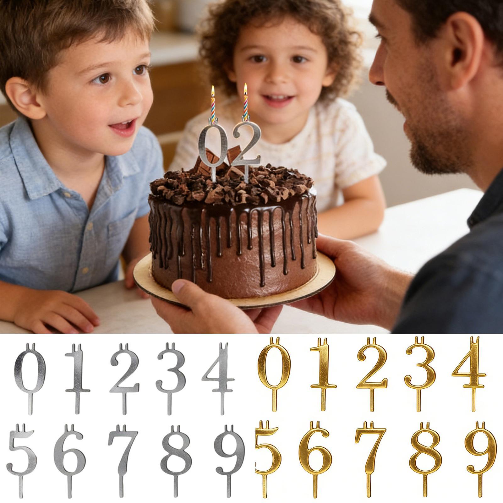 10pcs 0-9 Number Cake Toppers  - огляд і ціна Candle Making Supplies Online