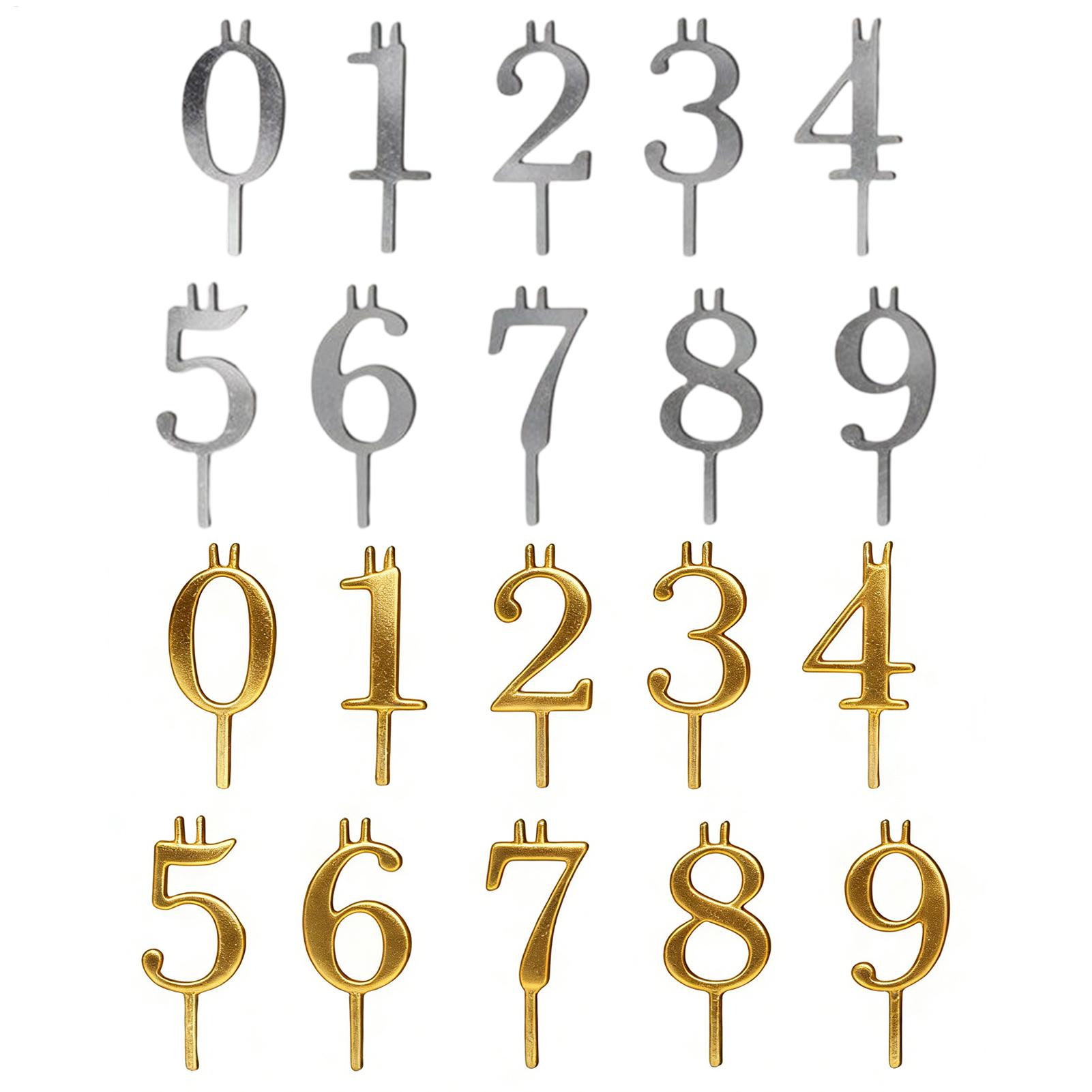 10pcs 0-9 Number Cake Toppers  - огляд і ціна Candle Making Supplies Online