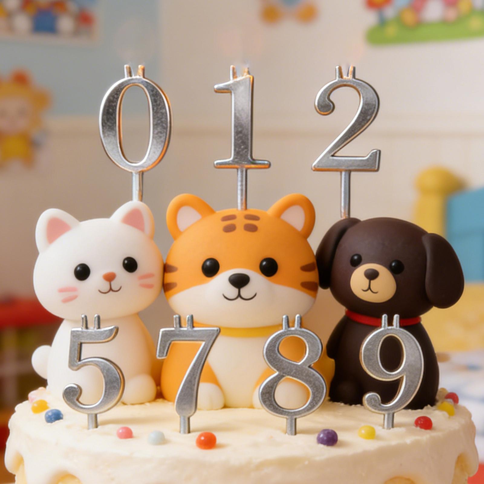 10pcs 0-9 Number Cake Toppers  - огляд і ціна Candle Making Supplies Online